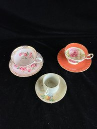 Mixed Tea Cups And Saucers