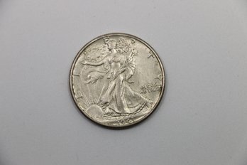 1943  Silver Walking Liberty Half Dollar Coin Nice Shape