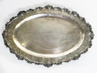 A Vintage Continental Silver Salver