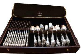 122 Pcs Of Gorham Melrose Sterling Silverware Set In Case  144 Ozt Plus SEE DESCRIPTION