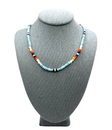 Pretty Southwestern Style Multi Color Beaded Necklace