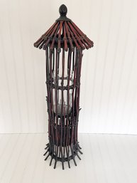 Bamboo Tiki Hut Lantern