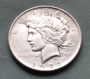 1922 United States 90 Silver Peace Dollar