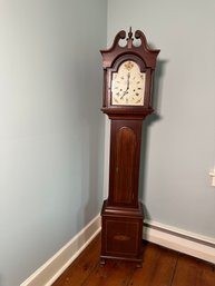 Vintage New England Clock Company Tall Case Clock, From The Sessions Home