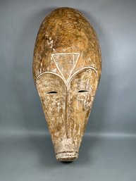 3 Foot Tall Wood Carved Tribal Mask