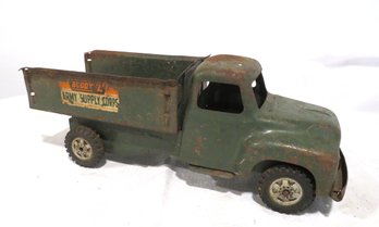 Vintage Buddy L Pressed Steel Army Supply Corps Truck Toy