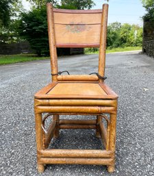 An Antique Rattan Child's Chair