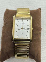 Vintage CITIZEN 41-8153 Dress Watch With Tank-style Case