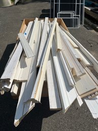 A Large Assortment  Of  Wood Trim Remnants