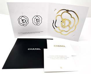 New Chanel Camelia Christmas Ornament In Original Packaging & Gift Card, Rare