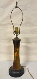 Vintage Stunning Rookwood Style Leaf Pattern Lamp Hand Painted.  MB - B1