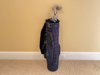 Golf Bag With Various Golf Clubs