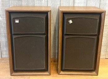 Pair Of Mid-century The Fisher MS-10 Speakers