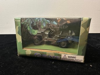 Gate Global Willys Jeep 1:32 Die Cast Model New In Box