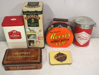 Lot Of Tin Advertising Cans