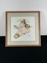 Norman Rockwell Flowers In Tender Bloom Framed Print