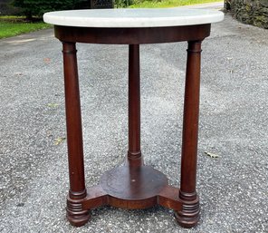 A Marble Top Occasional Table