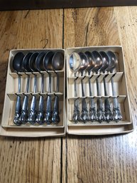 12 Saccharin Spoons EPNS, Made In Sweden      F1