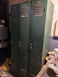 Row Of Vintage School Lockers