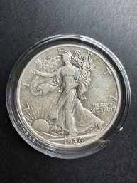 1936 Walking Liberty Silver Half Dollar