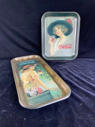 Tin Coca Cola Vintage Advertisement Trays