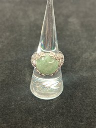 Sterling And Jade Ring