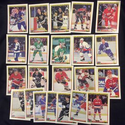 1990 Bowman NHL Hat Tricks 22 Card Insert Set - L