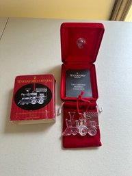 Waterford Crystal Memories Ornament Collection Train 1999 8th Edition