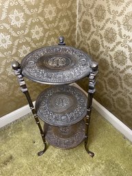 Antique Brass Figural Plant Stand