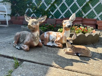 A Family Of Outdoor Decorative Deer