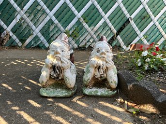 Two Whimsical Garden Gnomes- 16' Each