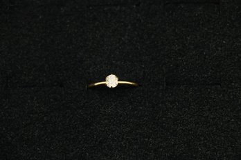 14k Yellow Gold Diamond Ring  Size 6