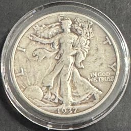 1937 Walking Liberty Silver Half Dollar