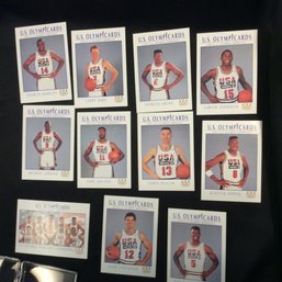 (11) 1992 U.S. Olympic Cards Basketball Cards - Michael Jordan - Larry Bird - L