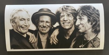 The Rolling Stones Hand Signed Art Print By Shen