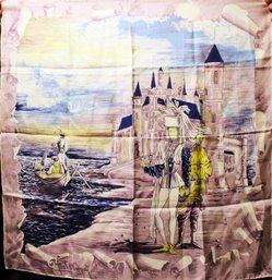 Jacques F Fath Silk Scarf Venetian Scene W Gondola