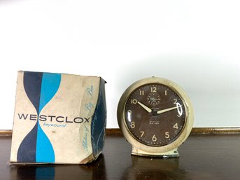 Vintage Brown Dial Big Ben Alarm Clock By Westclox