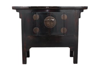 Ming Alter Lacquered Chest With Brass Hardware