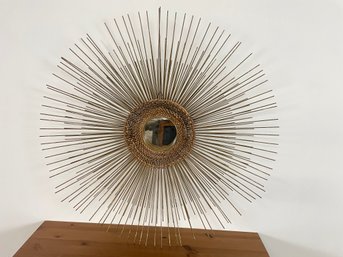 Mid Century Modern Art Sunburst Art Mirror