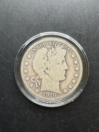 1910 Barber Silver Half Dollar