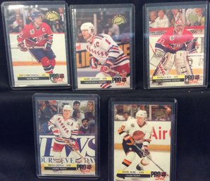 1992 Pro Set NHL Award Winners 5 Card Insert Set - L