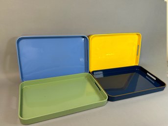 Vintage Colorful Taste Setter By Sigma Lacquerware Trays, Japan