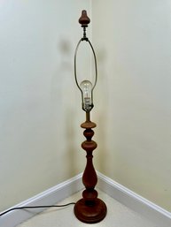 Tall Vintage Wooden Lamp