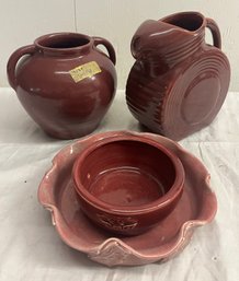 Four Pieces Of Art Pottery