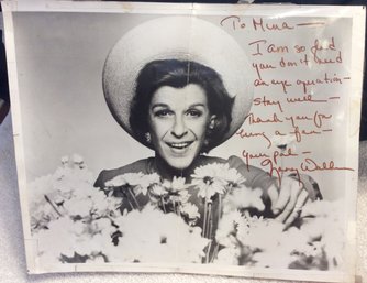 Nancy Walker Personalized Autograph Black & White Photo - K