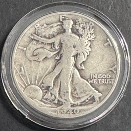 1940-S Walking Liberty Silver Half Dollar