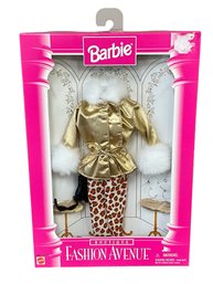 Vintage Mattel Barbie Fashion Avenue Boutique Gold & Leopard Print Outfit - 1990s - Unopened