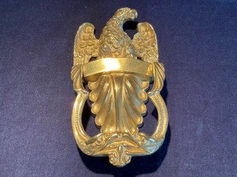 Antique Polished Brass Eagle Door Knocker With Hardware