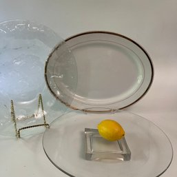 A Trio Of Platters And Bowl