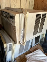 Set Of 5 Window Unit Air Conditioners Including Sharp And Friedrich (Untested)